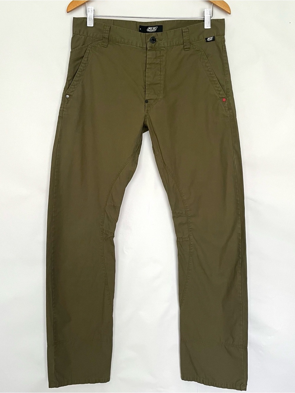 55DSL Diesel Pant Y2K Skater Grunge Button Fly 2010 Collection Size 30 Green